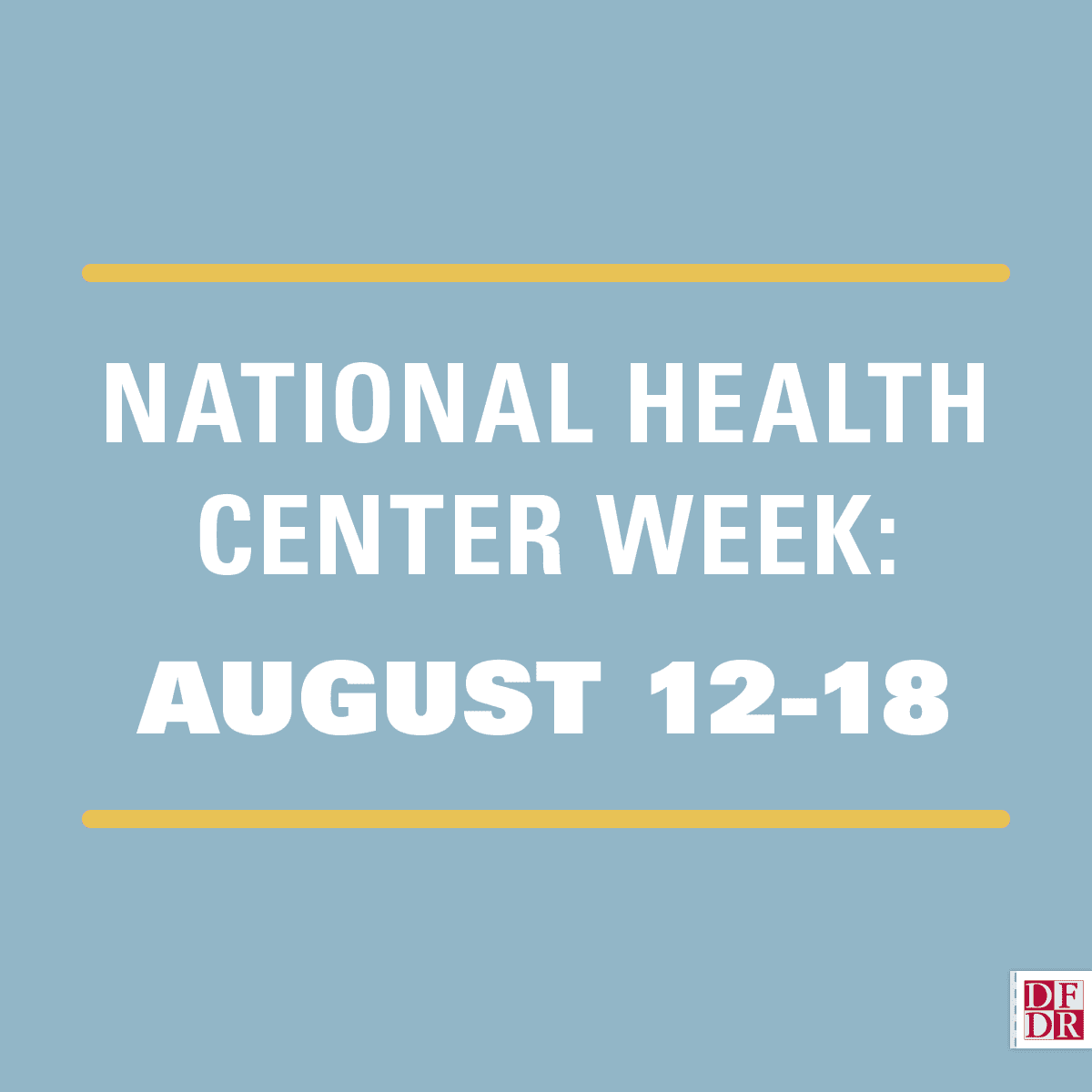 National Health Center Week: August 12-18